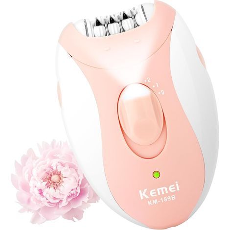Épilateur Électrique Femme, Épilateur Avec Tête Pivotante, rasoir sans fil rechargeable avec 2 vitesses 32 pinces couvertes, pour visage, jambes, bras, aisselles, bikini Pour Épilation Facile (1/5)