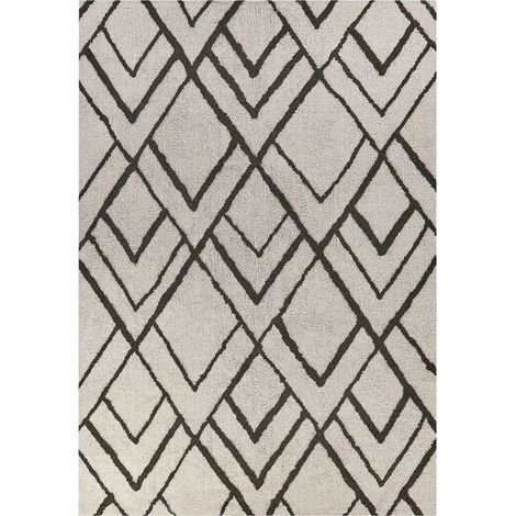 Teppich YESILKOY Dunkelgrün 160 x 230 cm Baumwolle