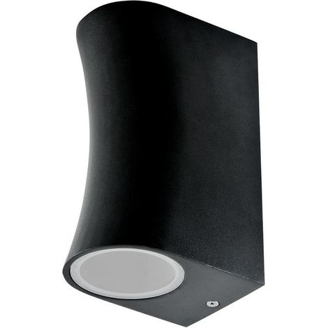 Lampada da parete per esterno da giardino Boston 2xGU10 IP44 nero Goldlux