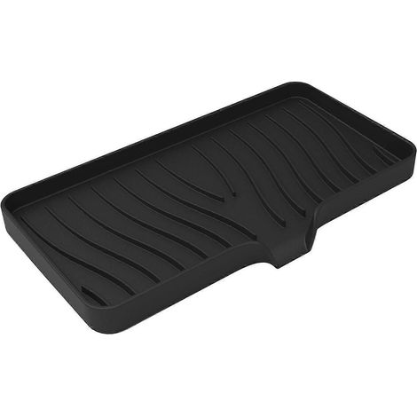 Porte-savon en silicone pour salle de bain et cuisine-Black Large (1/5)