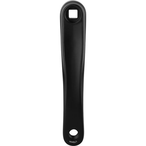 Manivelle de rechange gauche mono-chaîne en alliage d'aluminium 170 mm pour vélo (trou carré noir) (1/5)