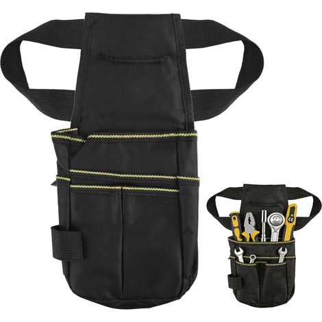 Waist Tool Bag Belt - Heavy Duty Oxford Fabric Belt Tool Bag - Multifunction for Electricians, Plumbers, and Air Conditioners - Adjustable Belt for Height Work (1/5)