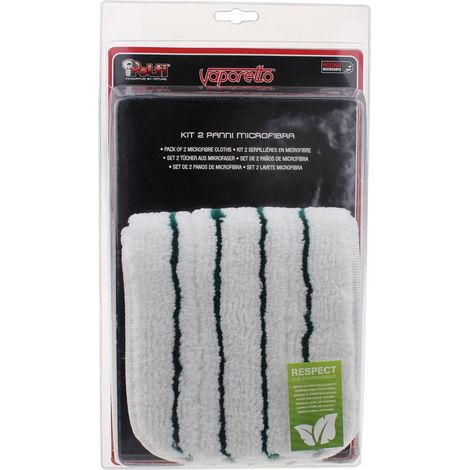 Polti - kit di 2 panni in microfibra per vaporetto turbo mop - paeu0219 - 8007411802843