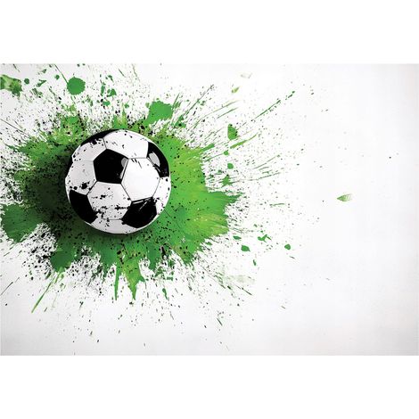 Papier peint mural football enfant garçon intissé grand format design intérieur chambre enfant pas cher 150x105 cm (1/5)