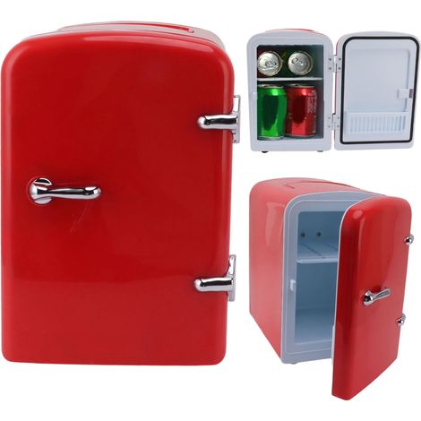 Mininevera portátil (4 litros) con enchufe de 12 V para bebidas y cosméticos [mininevera de belleza], plástico ABS, 28 x 25 x 18 cm, 2251 g, 36 W, cable para uso en coche o en casa. (1/5)