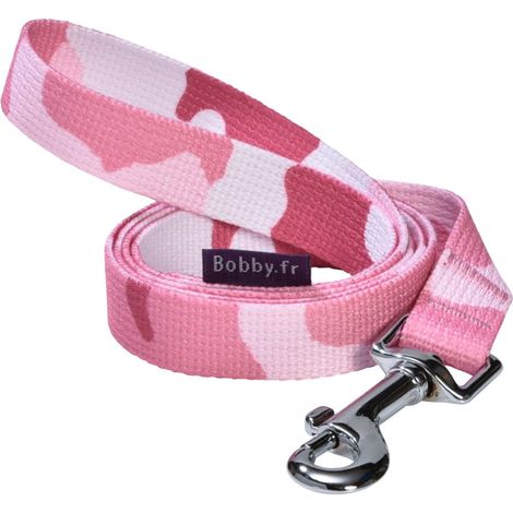 Guinzaglio Camouflage 100x1cm Xs Rosa: Guinzaglio in Nylon Modello Camouflage per Cani (1/3)