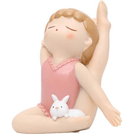 Statue décorative pour la maison, statue de yoga, style lotus, cadeau-Leg lift (1/5)