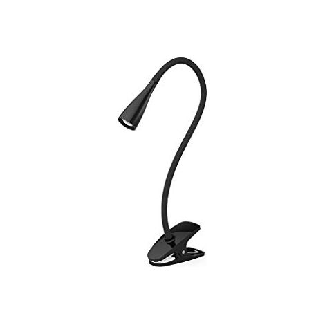Lampada LED Design Moderno Fissaggio con Pinza 3w 6400k Nero