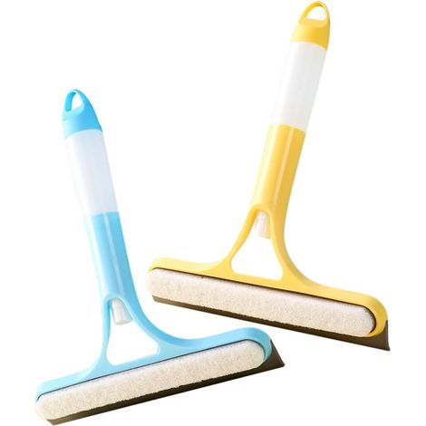 2 raclettes lave-vitres, pulvérisateur, PP/TPR, pour miroirs (1/5)