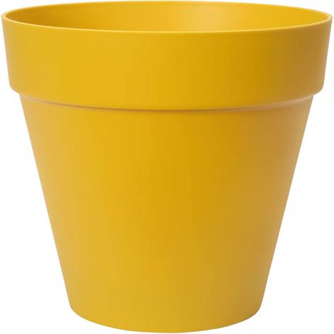 Pot Loft Urban Ocre D.40cm Pot De Fleurs Mobile Avec Réserve D'eau - Elho (1/5)
