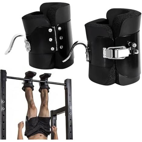Bottes d'inversion à suspendre à l'envers, crochets robustes pour accrocher à l'envers, améliorer la posture avec fixation facile, pour barres de traction