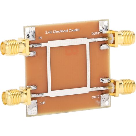Composants de test pour circuit microruban : pont coupleur directionnel, diviseur de puissance, 2,3–2,5 GHz (1/5)