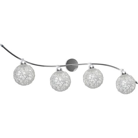 Applique Contemporaneo Orizz Willow Metallo Cromo Diffusore Alluminio 4 Luci G9 (1/4)