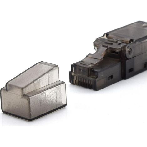 WP WPC-MDP-88-6AUP-TL cavo di collegamento RJ-45 Nero, Translucent (1/4)