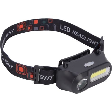 Lampe frontale rechargeable USB multifonction pour camping, randonnée, vélo et pêche (1/5)