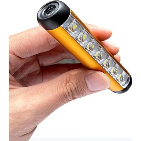Stylo lampe magnétique rechargeable, mini lampe torche LED avec éclairage de travail COB, lampe torche de poche étanche pour une utilisation intérieure/extérieure