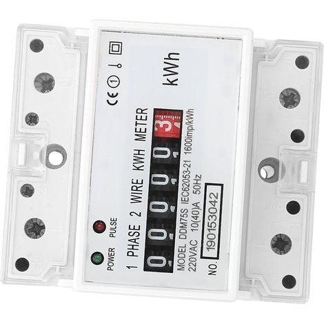 Einphasiger 4P-LED-DIN-Schienen-Stromzähler DDM75S 10-40A Wattmeter (1/5)