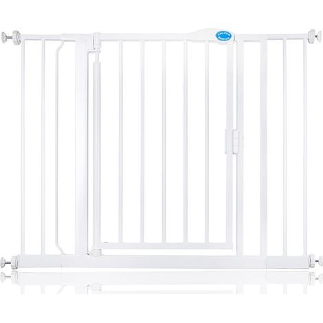 Bettacare Auto Close Pet Gate, 103.8cm - 110.8cm, White, Pressure Fit Stair Gate for Dog & Puppy