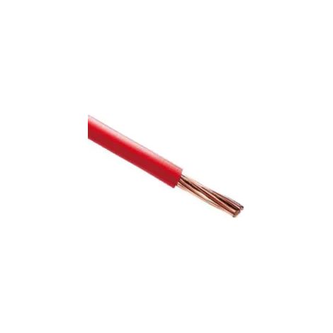 Fil électrique rigide ho7vR 10mm2 rouge (prix au m)