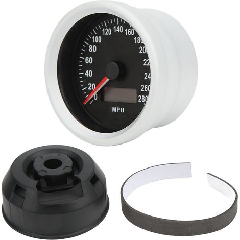 Compteur de vitesse GPS universel étanche 280MPH pour voiture 12V, bateau, moto - indicateur de vitesse et odomètre avec affichage numérique (1/5)