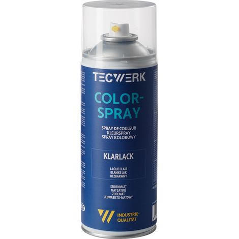 Colorspray vernis transparent satiné 400ml aérosol TECWERK (1/2)