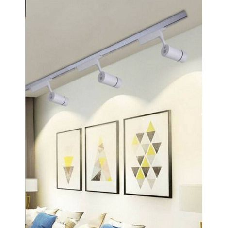 Trade Shop - Schienenprojektorlicht 30W LED-COB-Licht 6500K 3000K 4000K F30W-07A Weißstrahler -