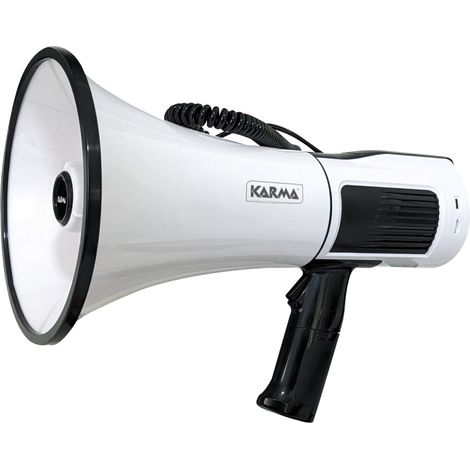 Karma Italiana GT 1231BT Megaphon Drinnen/Draußen 18 W Schwarz, Weiß