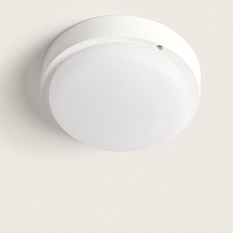 – Plafonnier LED extérieur rond 25W – Hublot IP65 Ø175 mm – Détecteur de mouvement 5m – Blanc froid 6500K – Installation facile sur plâtre et béton (1/5)