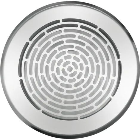Vaillant Grille d'alimentation/d'extraction d'air ronde 125 mm Langloch Edelstahl, 0020197694
