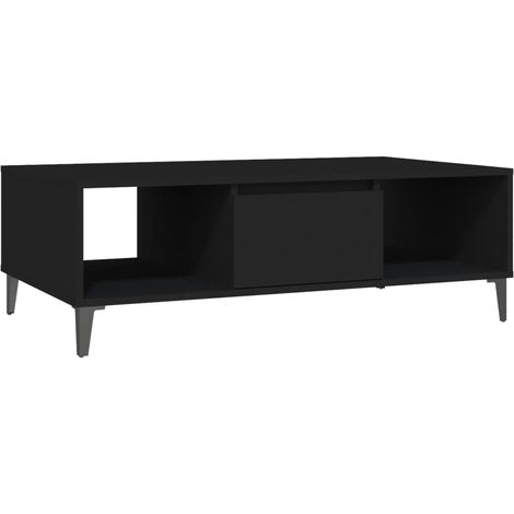 Maison Exclusive - Mesa de centro madera contrachapada negro 103,