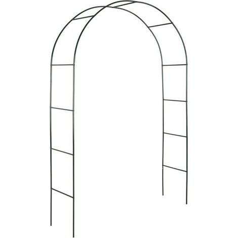 Arche de Jardin, Support pour Plantes grimpantes Arche à rosiers Tuteur Décoration extérieure, 240x140x37cm