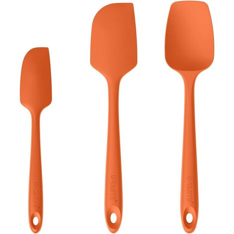 Silikon Teigschaber Set 3-teilig hitzebeständig bis 250℃ orange