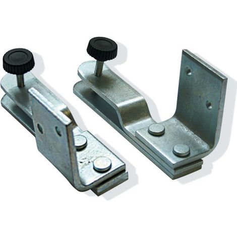 Paire de fixation équerre pour barre de sécurité zinc - MERMIER - M-335003 (1/4)