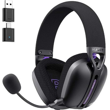 Havit Fuxi-H3 Plus - Auriculares con cable/inalámbricos - Negro
