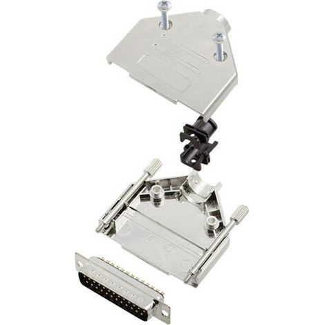 Kit embase SUB-D mâle Nombre de pôles: 25 encitech DTPK-M-25-DBP-K 6355-0030-03 180 ° fût à souder 1 (1/2)