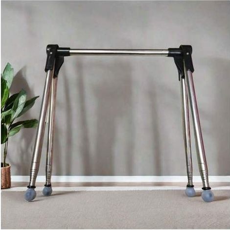 Cintre pliable en métal portable monobloc, conception peu encombrante, adapté aux voyages et à la maison (1/5)