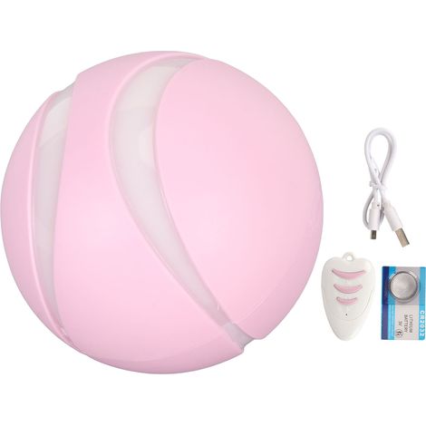 Jouets interactifs de boule de chien avec la lumière LED de roulement automatique Rechargeable d'usb de télécommande pour des chats de chiens (1/5)