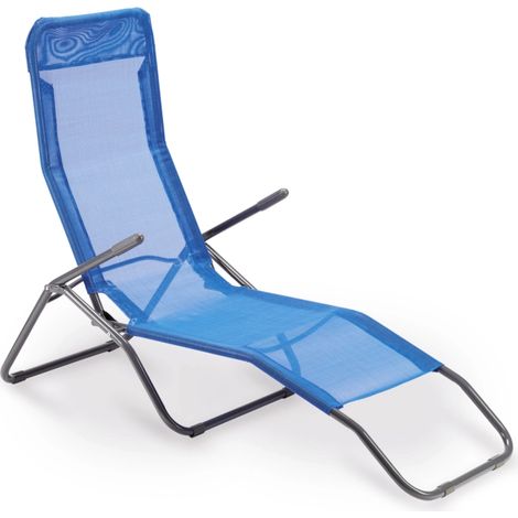 Garden Friend Sdraio Formentera basculante 57x140x96h cm blu (1/7)