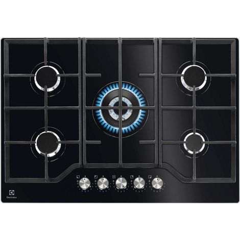 Gasglastisch 74 cm 5 schwarze brenner - Electrolux - KGG75362K (1/3)