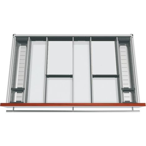 Blum Orga-Besteckeinsatz Facheinteilungs-Set KB 900mm, NL 500mm, grau