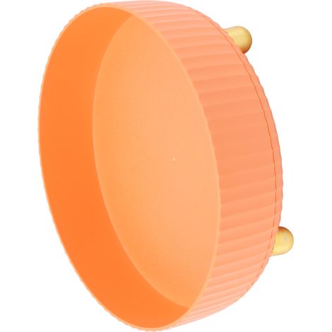 Étagère de rangement rotative à 360° - Organisateur rond pour cosmétiques et épices - Petite taille - Orange (1/5)