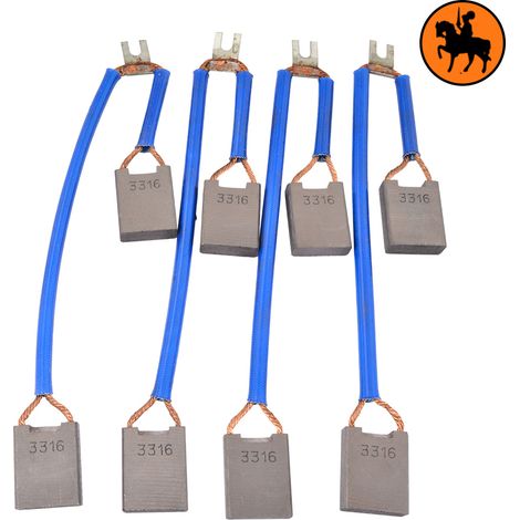Ensemble de 4 balais de charbon WAGNER 405481 8x20x25mm (1/3)