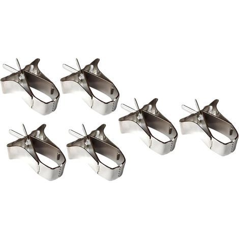 Stück Edelstahl Obstclips für Vögel Praktische Haushalts (1/5)
