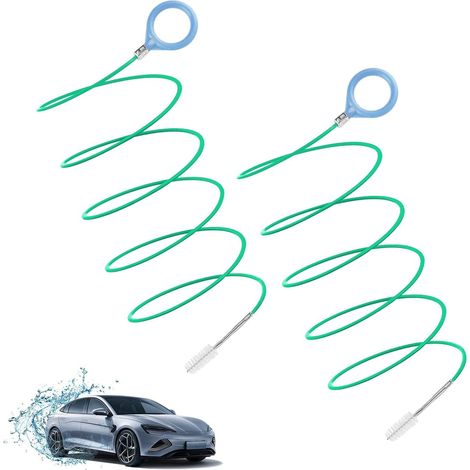 Cepillo de Limpieza de Tuberías,2 PCS Desatascador Tuberias Profesional Gancho de Limpieza de Fregadero para Techo Solar de Coche Aire Acondicionado Tubo Frigorífico Fregadero Acuario (1/3)