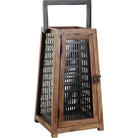 Portavela Mango Metal 20X20X38 Natural (1/5)