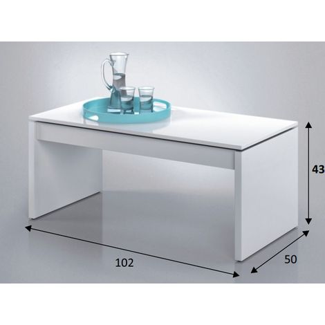 Mesa Centro elevable Attuale Blanco (1/3)