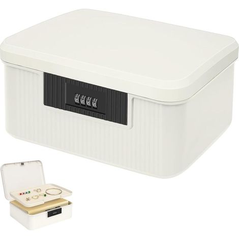 Boîte à pharmacie verrouillable à 2 couches de 9L - Boîte de rangement avec serrure à combinaison ef (1/5)