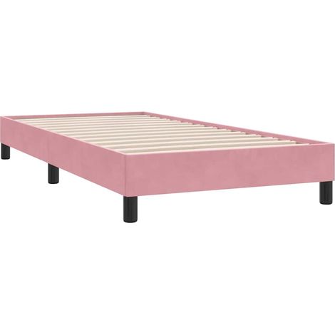 Maison Exclusive - Bettgestell ohne Matratze Rosa 80x220 cm Samt