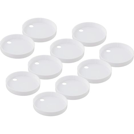 CCYKXA Replacement 60mm plastic toilet seat for bathroom fitting, white, 60mm screw, decorative, waterproof hinge, rust-resistant (1/3)