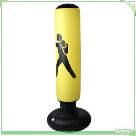 Sac de boxe gonflable - FAFEICY - 160 cm - PVC - Base 65 cm stable - Pliable (1/5)
